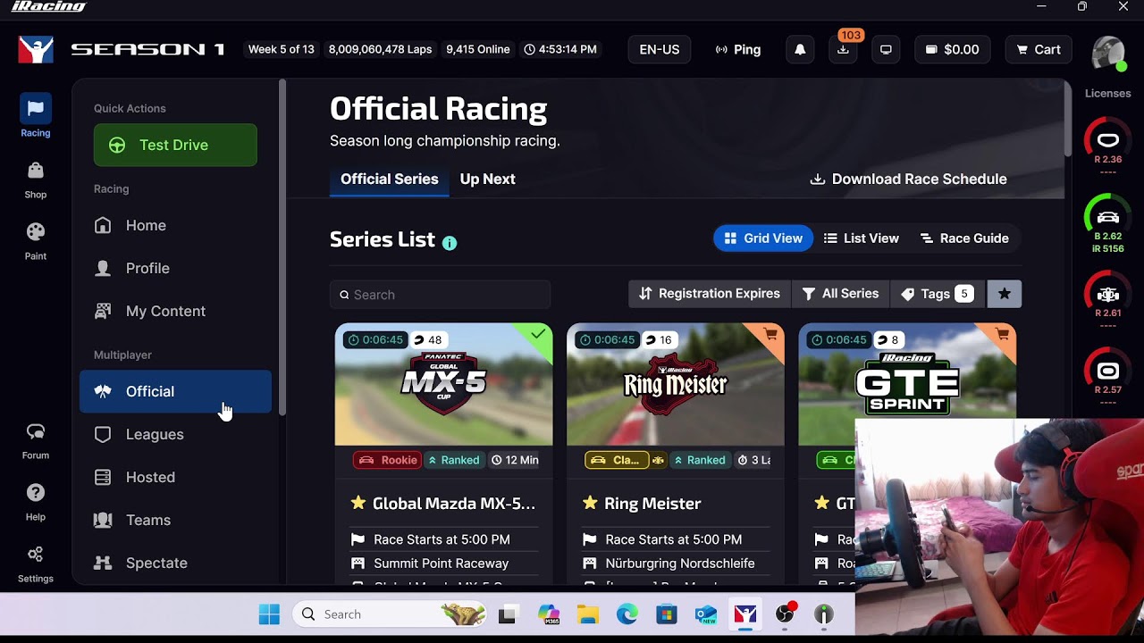 Iracing - Friday Short Stream