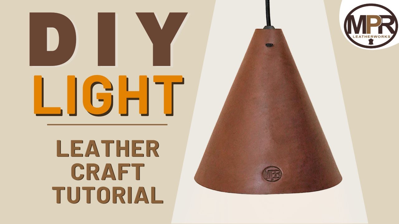 Cone Pendant Light Leather Tutorial