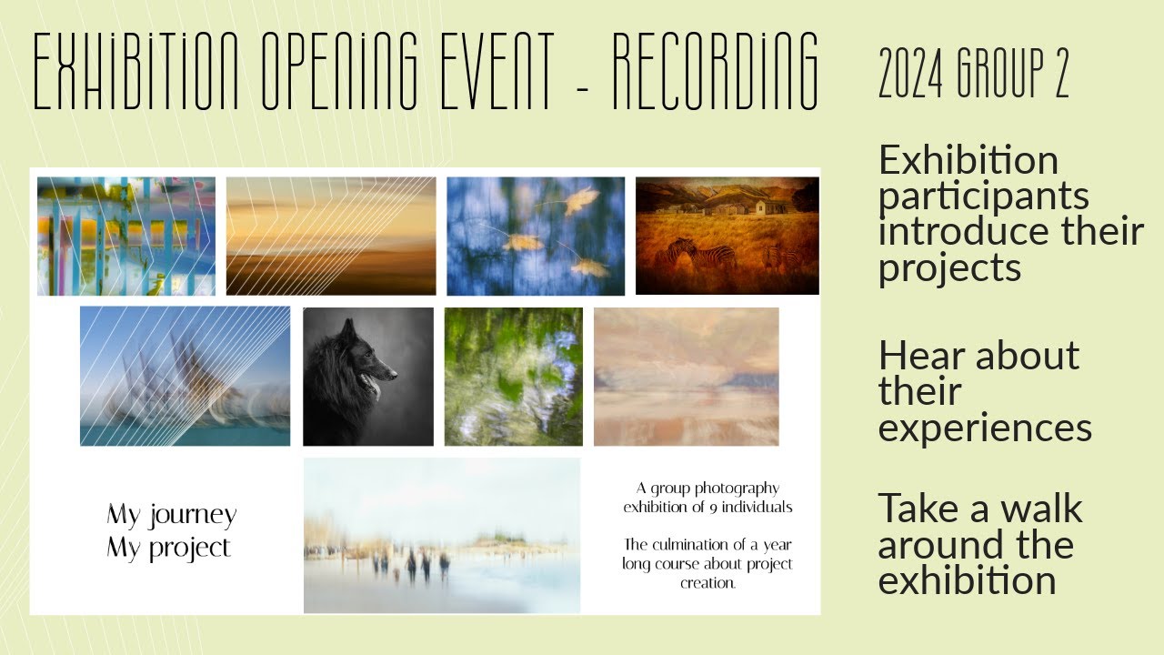 Exhibition opening event of 'My Journey My project' - group 2 2024