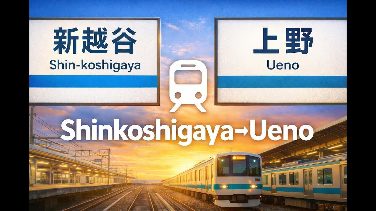 Shinkoshigaya to Ueno | Tokyo Station Tour | 新越谷駅から上野駅までの駅紹介|Hindi Urdu Vlog|