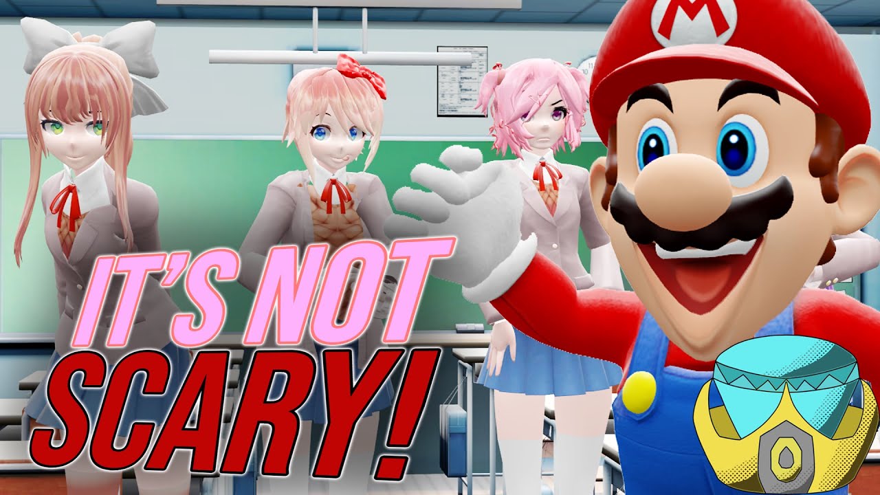 Mario Joins Doki Doki Literature Club Plus | SM64