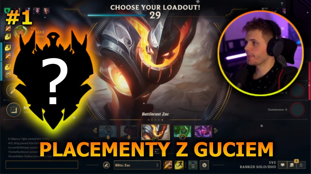 PLACEMENTY Z GUCIEM | League of Legends #1