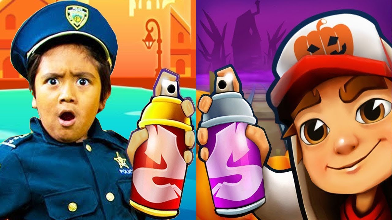 Subway Surfers Halloween 2020 Cambridge NOON vs RYAN'S WORLD Tag with Ryan Gameplay HD