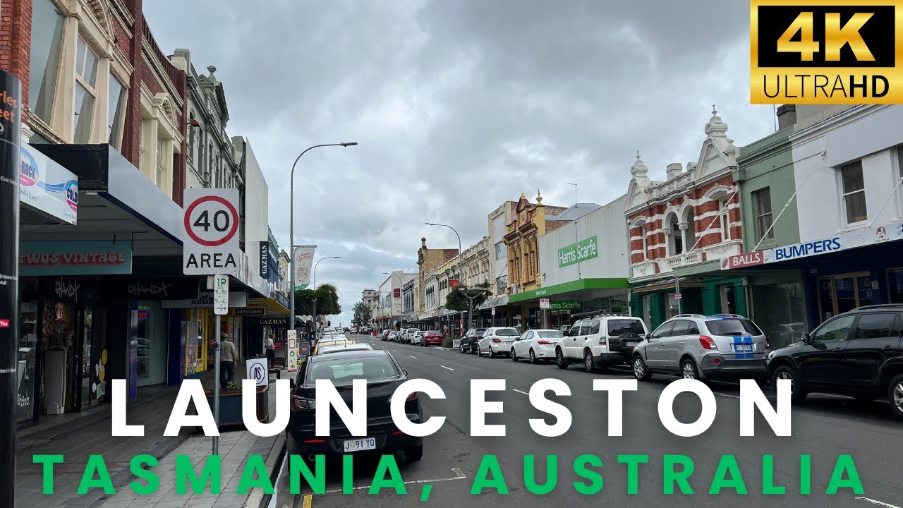 Launceston, Australia Walking Tour | 4K 60FPS