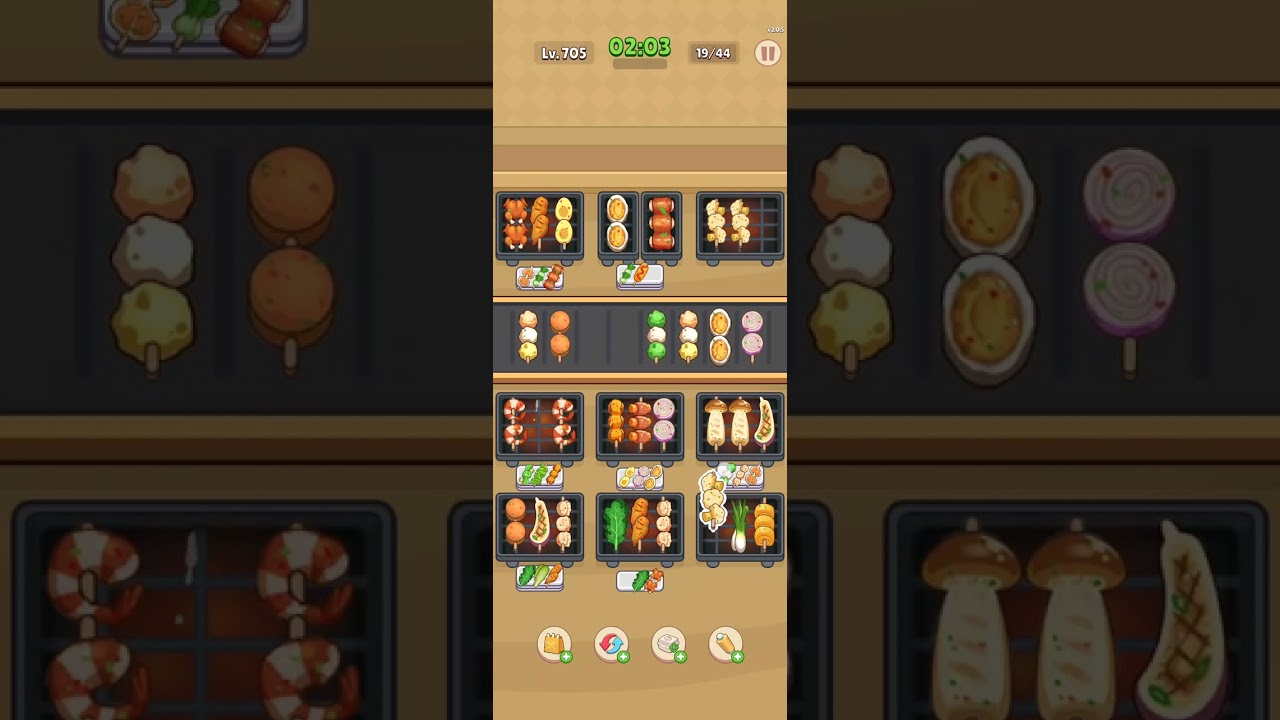 Foodie sizzle- level 705.Casual Games, Serious Fun. 