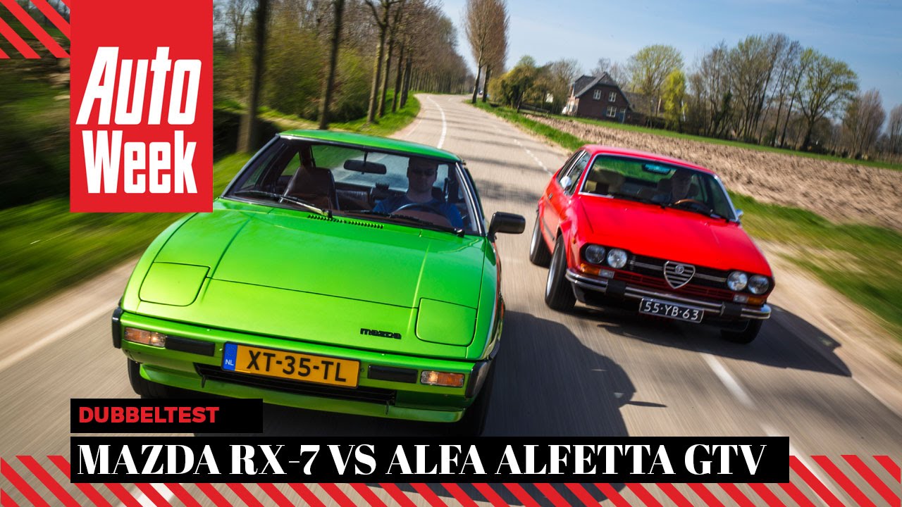 Alfa Romeo Alfetta GTV (1976) vs Mazda RX7 (1979)