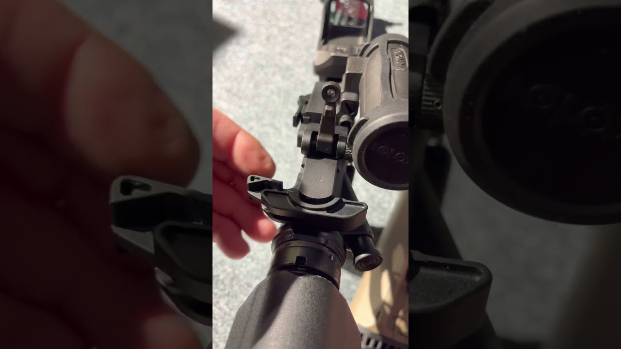 UTG 45 degree offsight sights vs Midwest Industries Combat sights