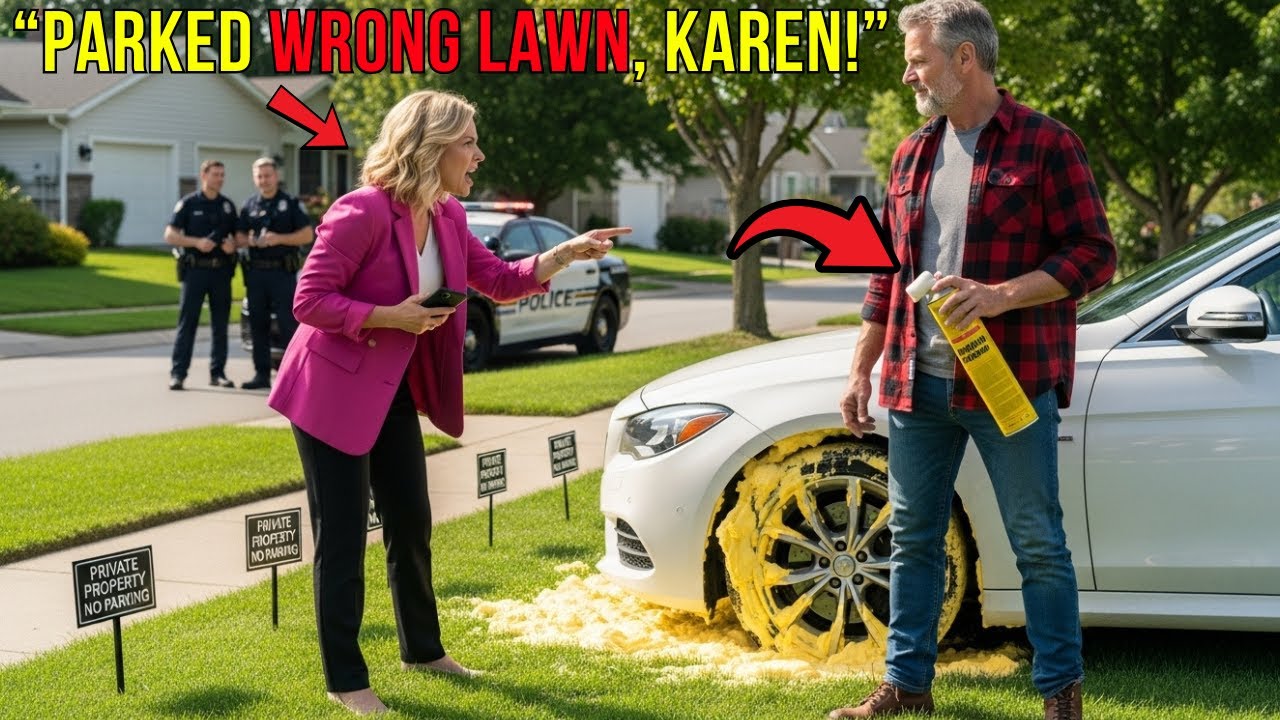 HOA President Parked on My Lawn Repeatedly — So One Can of Expanding Foam Ended It