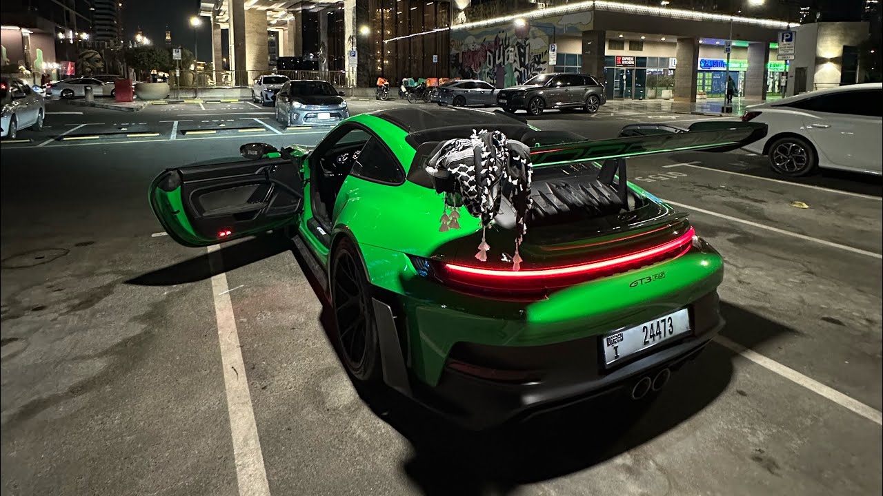 GT3RS, поездка с мамой в Дубае в 2 часа ночи