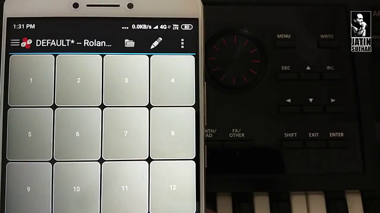 Roland FA06 Patch Change Mobile app Midi Commander