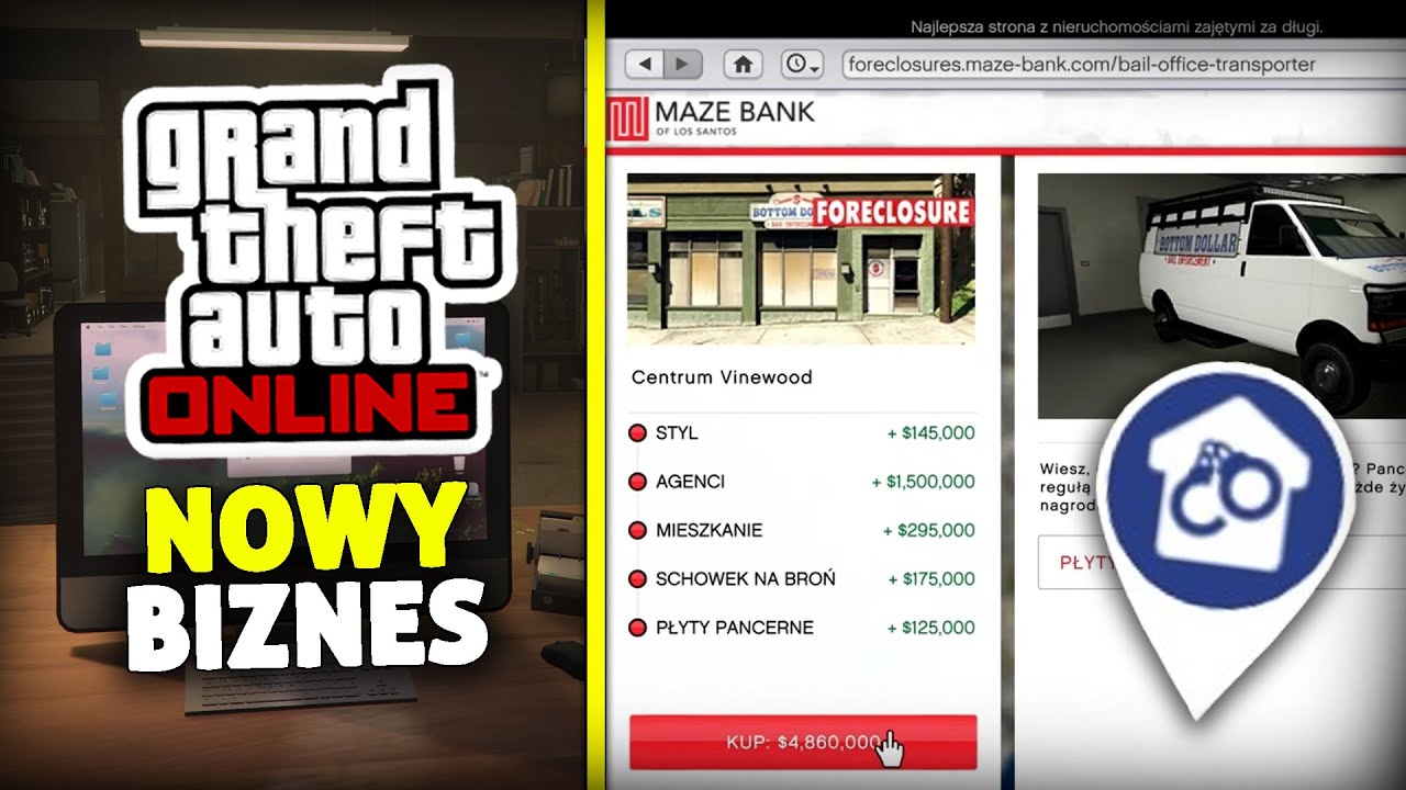 GTA 5 - KUPUJE NOWY BIZNES! - Bottom Dollar Bounties DLC