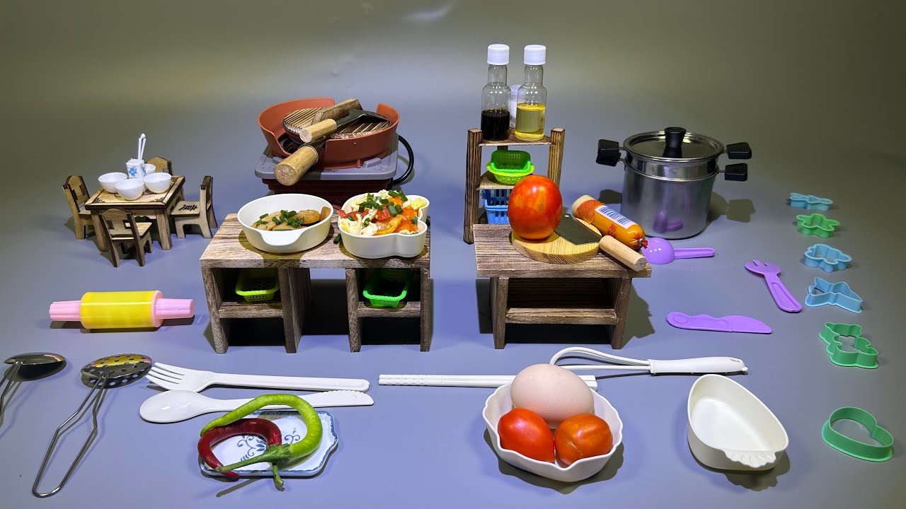 11-Minute Fun Toy Review: Cookable Mini Kitchen Set, Fall in Love with Cooking|happy meal|mini toys