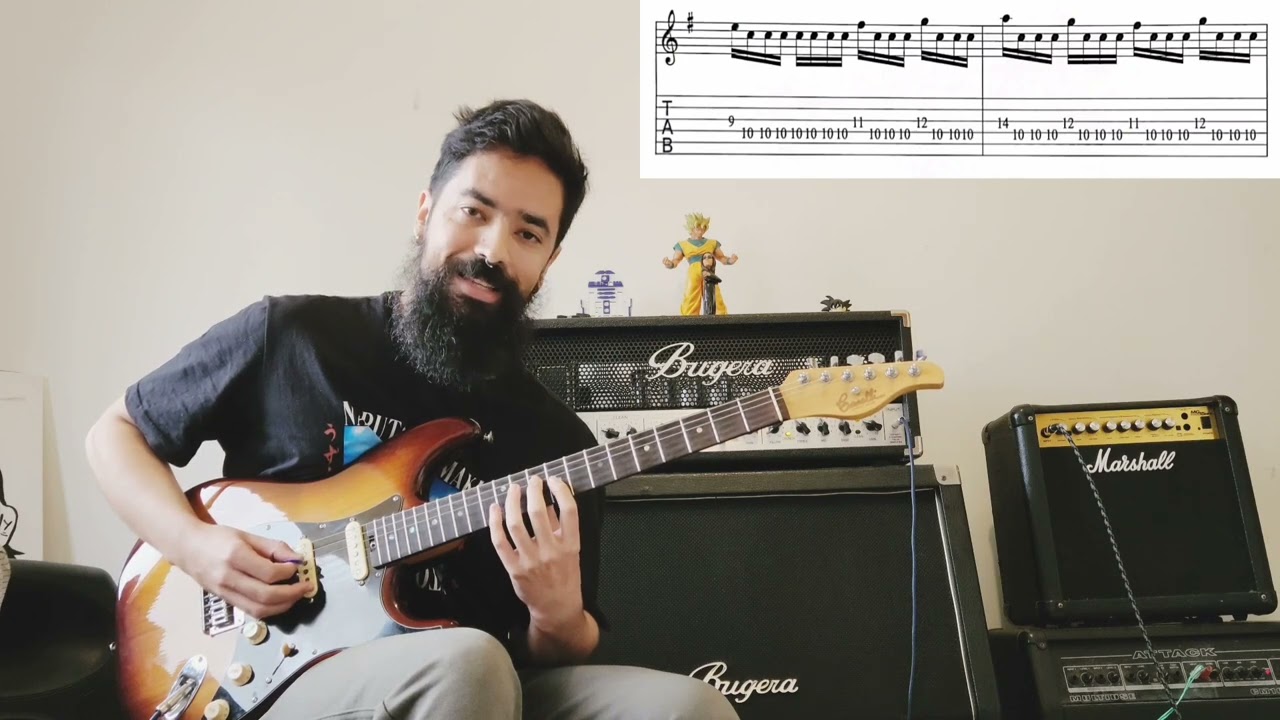 Aula de Guitarra - Exercício de Técnica em Semicolcheia