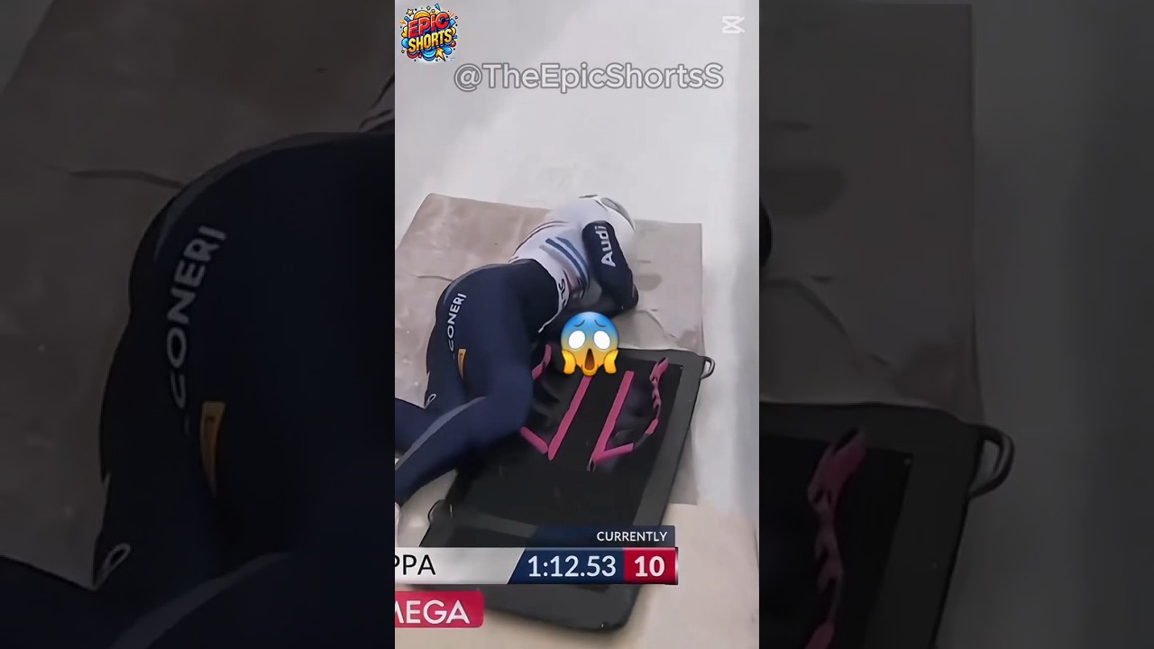 Fail de Alessia Crippa 🇮🇹  #worldcup  #skeleton #italy #shortsfeed #shorts#sports