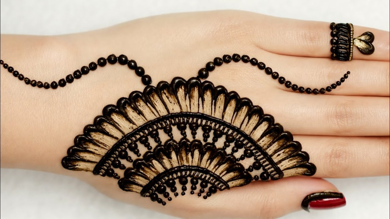 Beautiful trending mehndi design trick | mehndi | henna #mehndi #henna #mehandi #new #shorts #art 