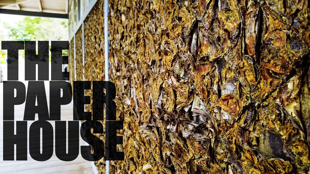 A House Built And Furnished Out Of Newspaper