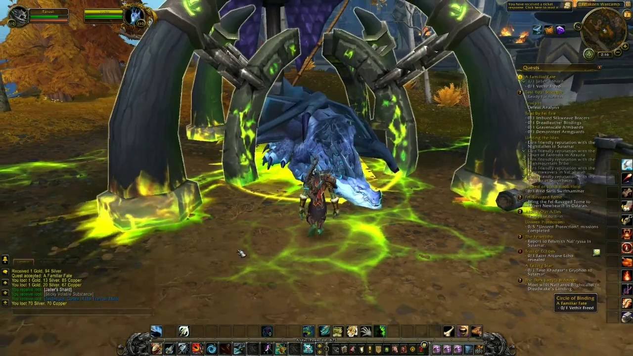 World of Warcraft Knocking on Valor's Door / A Familiar Fate Legion Quest Guide