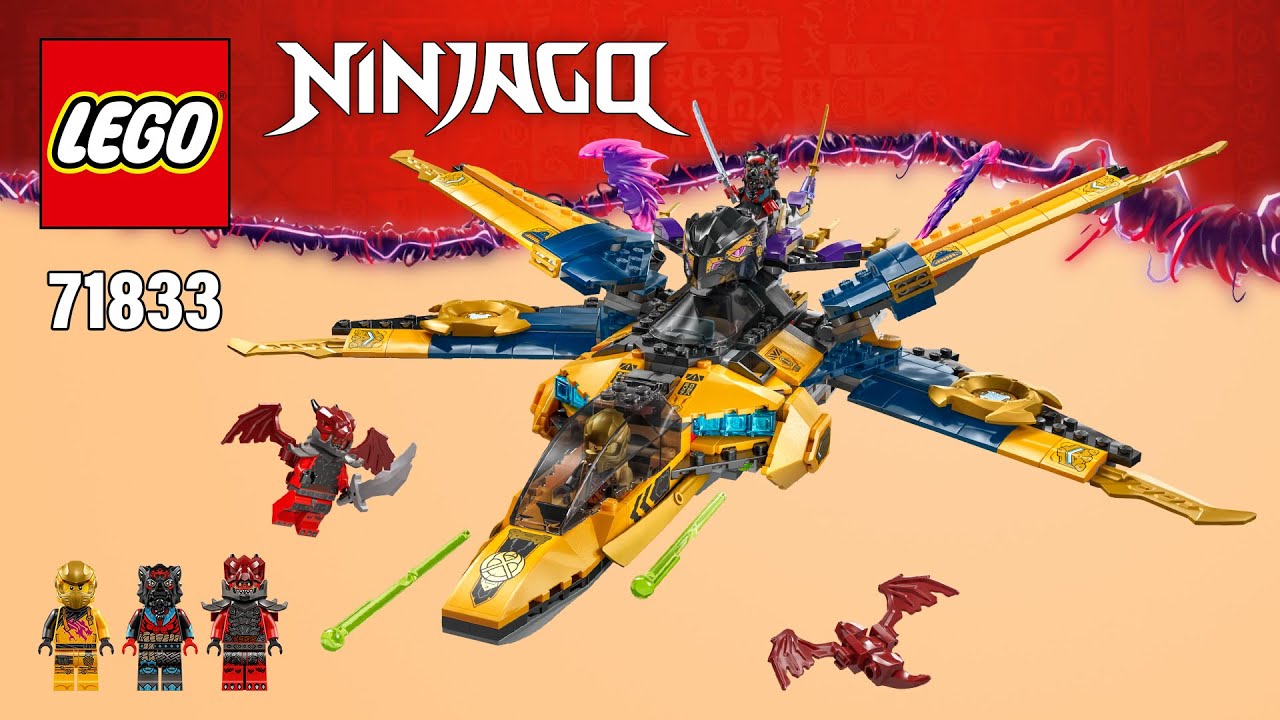 LEGO Ninjago Ras and Arin's Super Storm Jet (71833)[510pcs] Step-by-step Building Instructions | TBB