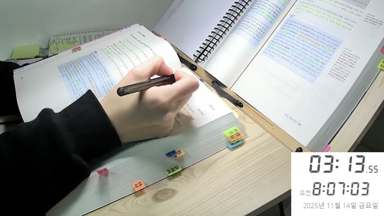 [25.11.14.금.] D-64 Study with me | 함께하는 스터디윗미 |금요팅!! | 소방간부후보생 준비 |장작 ASMR