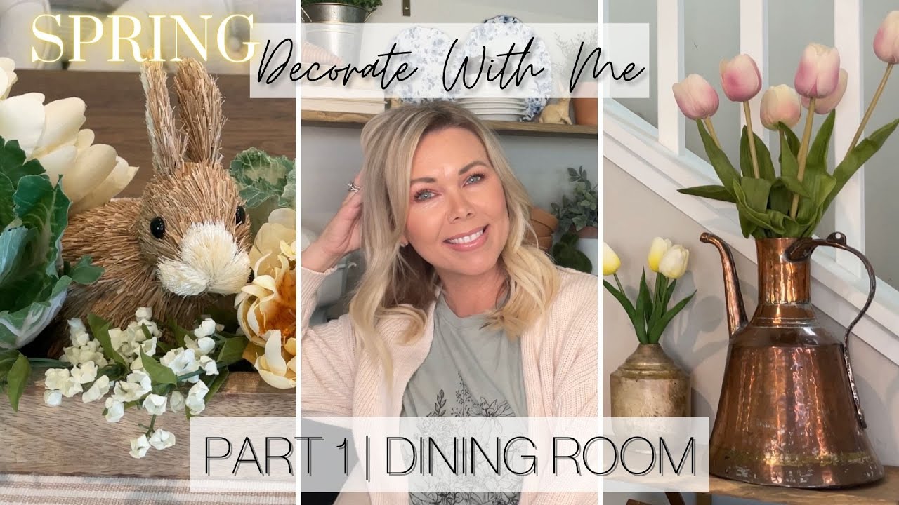 *SPRING* DECORATE WITH ME! DINING ROOM | ENGLISH GARDEN INSPIRED HOME DECOR 2022