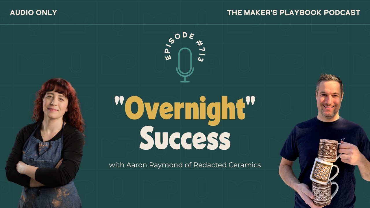 Ep 713: “Overnight Success” with Aaron Raymond of Redacted Ceramics