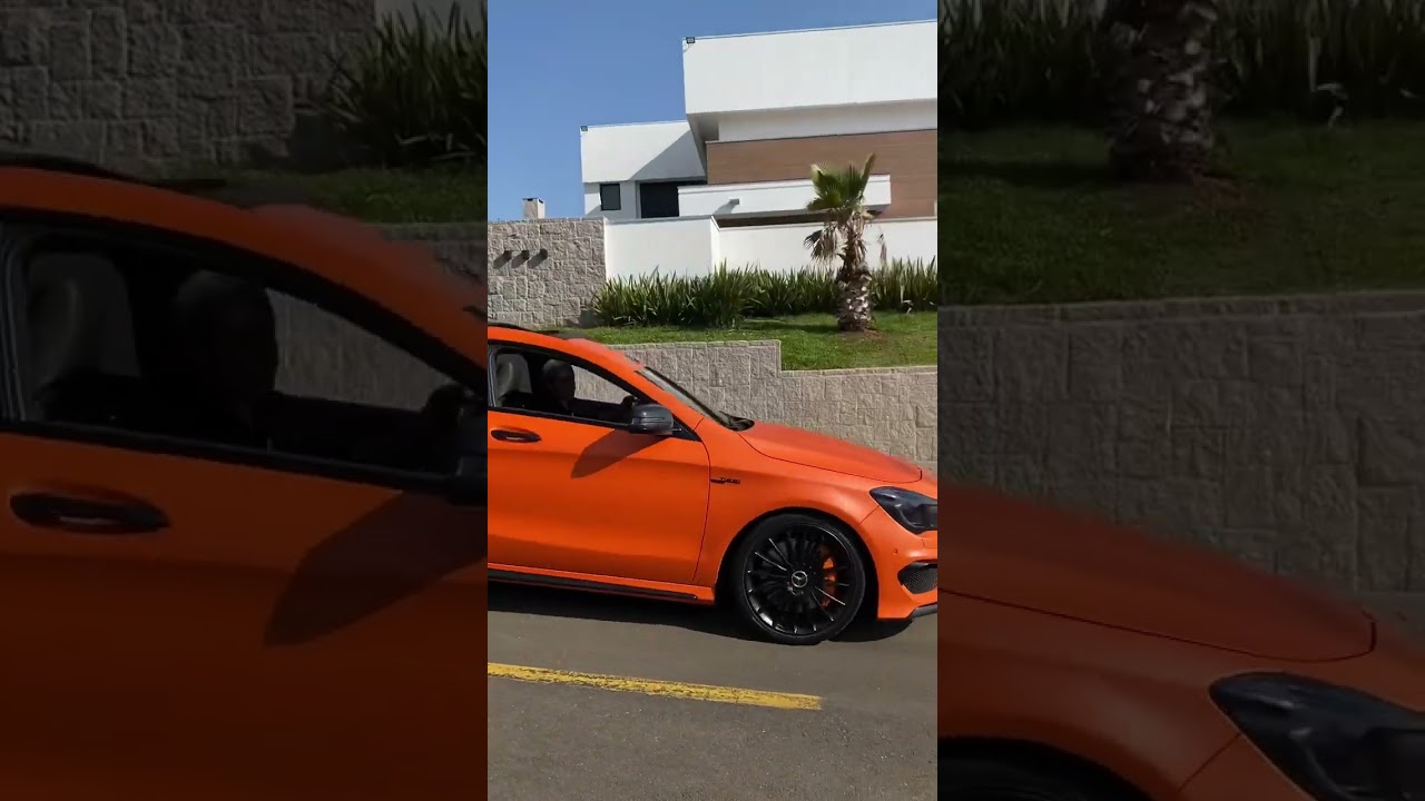 Mercedes CLA 45 envelopada PWF PERFORMANCE | Mercedes Laranja semi brilho