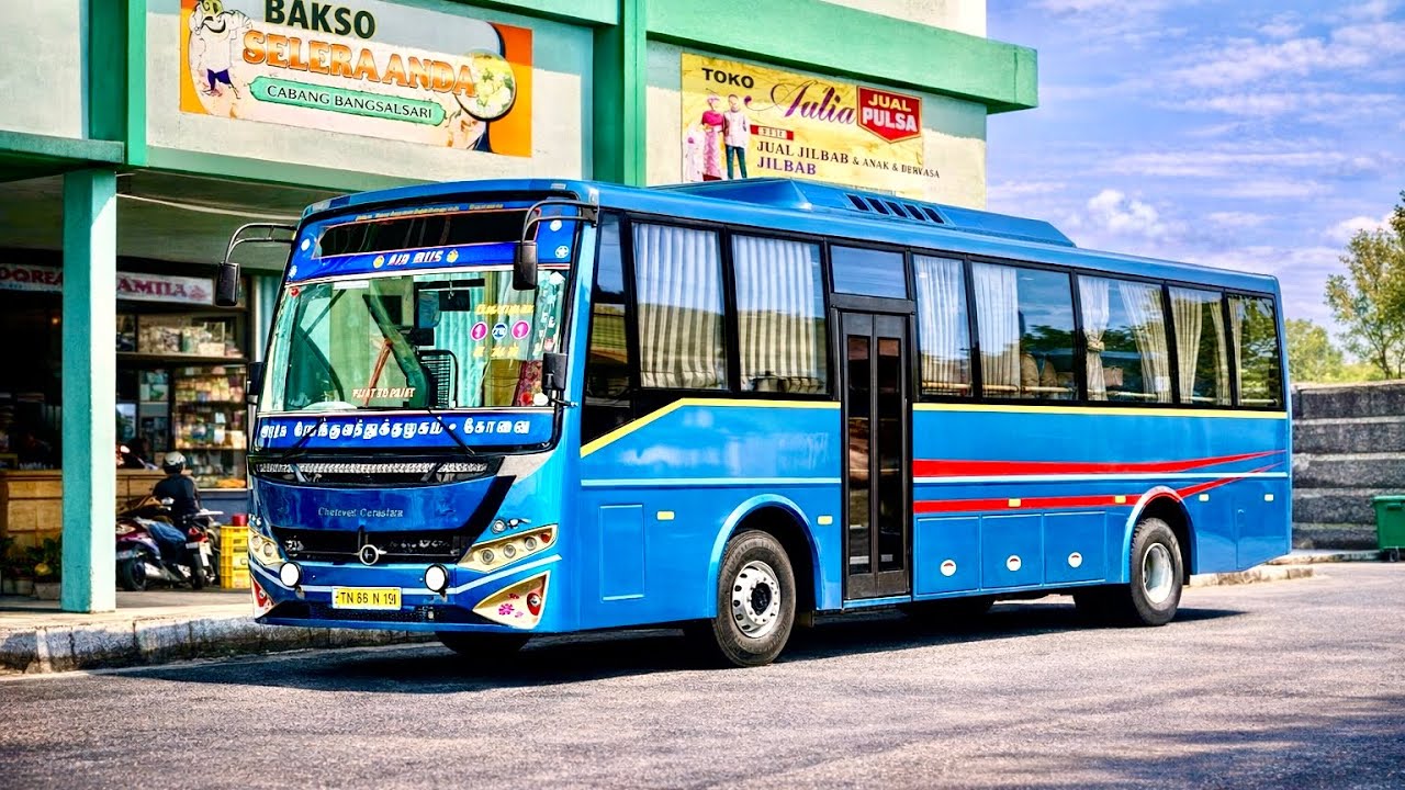 😳 Most Realistic Bus Game | Kovai to Salem tnstc ac seater bus ride 