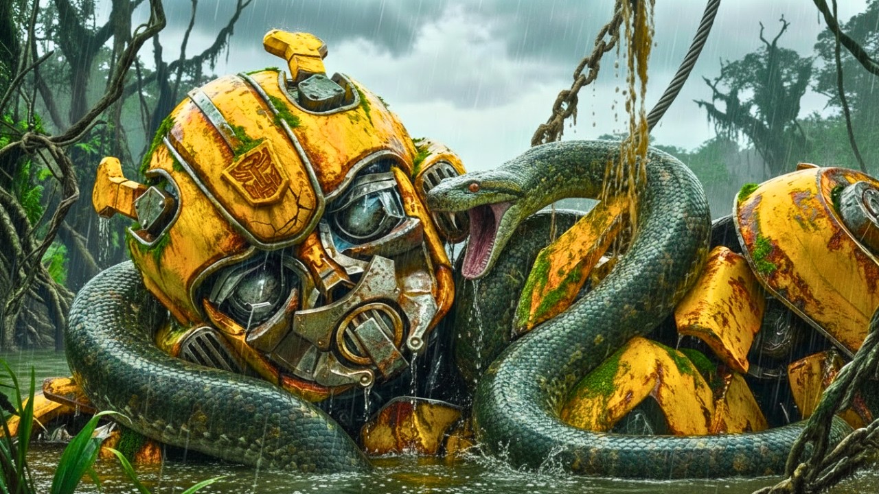 Optimus Prime & Arcee Restoring Abandoned Bumblebee: Lost in Amazon Swamp for 10 Years | ASMR