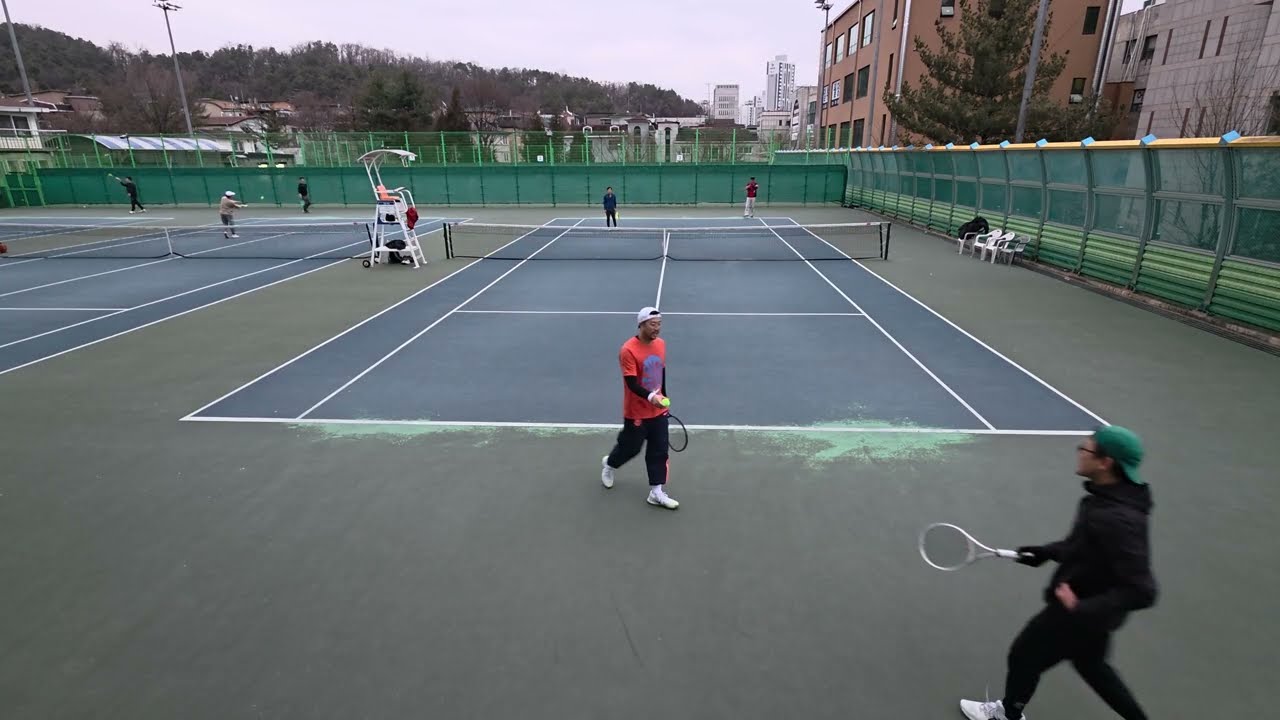 2/22(일) 🎾3 : 😂몸도 날씨도 찌뿌둥했다고 말하면 그건 핑계