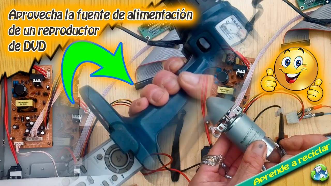 Aprovecha la fuente de alimentación de un reproductor de DVD