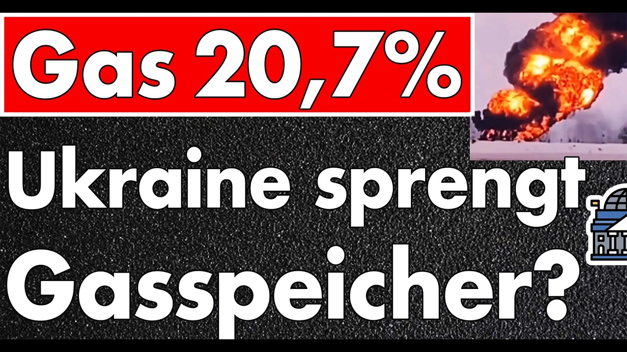 Ukraine sprengt Gasspeicher? Medienkompetenz so wichtig! Füllstand 20,7% +0,2 - morgen Windausfall!