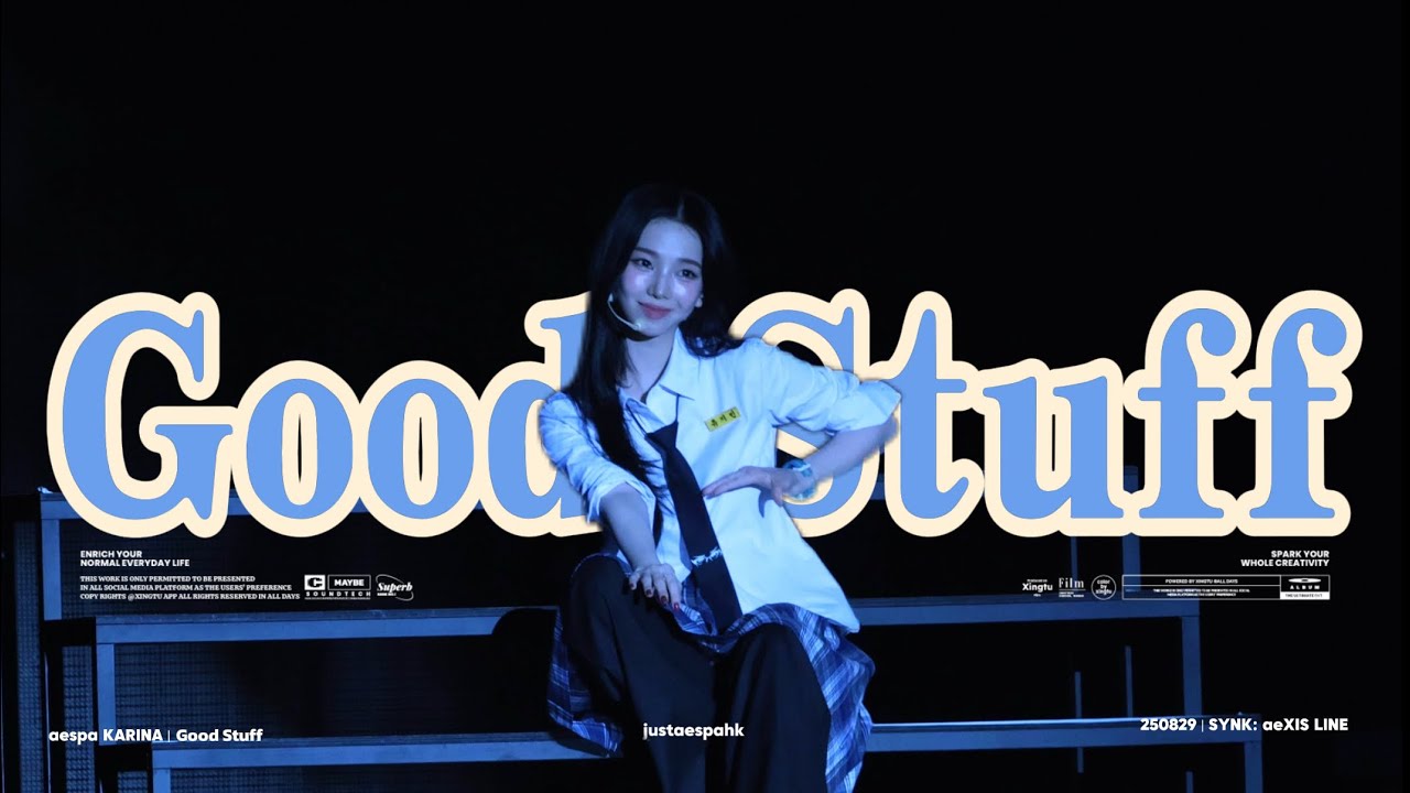 [4K][FANCAM] aespa KARINA 'Good Stuff’｜250829 aespa LIVE TOUR SYNK: aeXIS LINE 직캠 in SEOUL