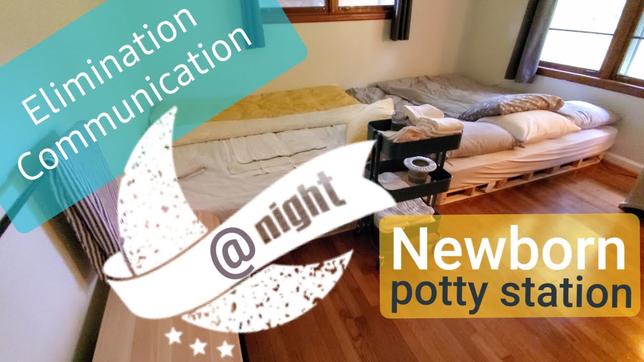 Elimination Communication Newborn potty station *nighttime*