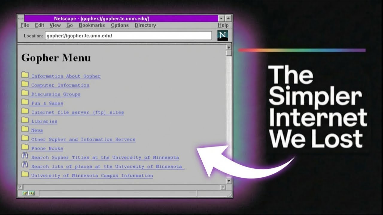 What Happened to Gopher? The Internet We Lost