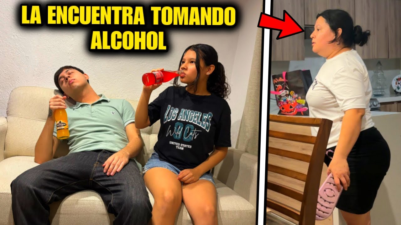 MI HERMANA SE PONE BORRACHA CON 14 AÑOS Y ASI REACCIONO MI MAMÁ!! BROMA PESADA