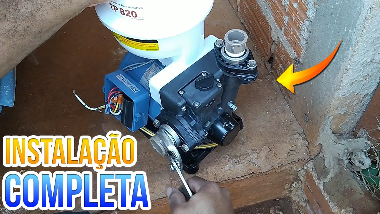 COMO INSTALAR PRESSURIZADOR TP 820 (Passo a Passo Completo)
