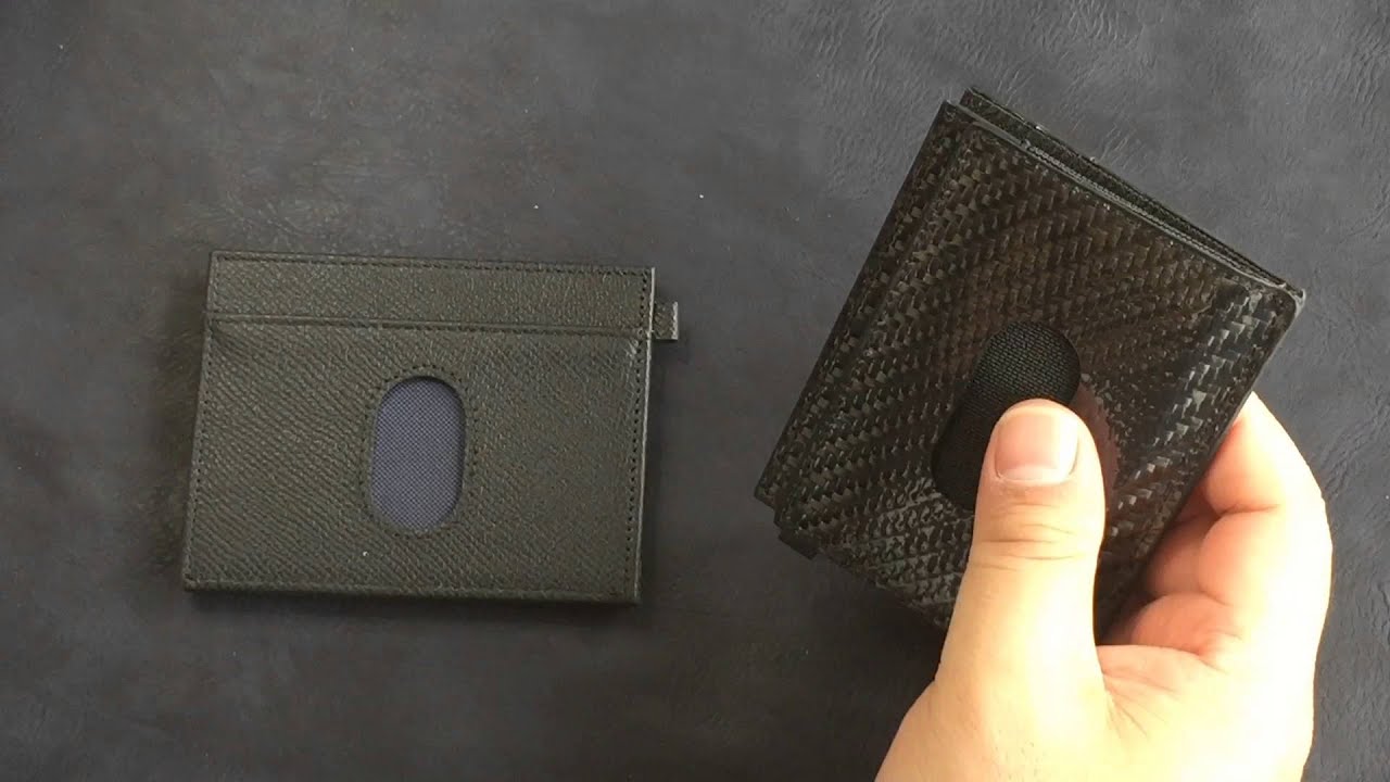 Urban Slim Wallet 2.0 RFID protection Real 3K Carbon Fiber and Leather