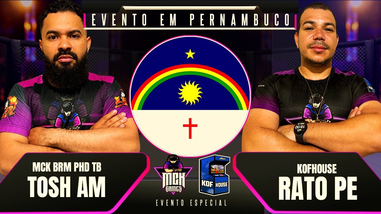 MEGA EVENTO DE KOF EM PE TOSH AM 🆚 RATO PE, GILSON PE, TAO PAI PAI,NEXUS🔥PERNAMBUCO!!🔥OFFLINE