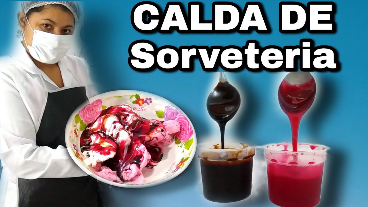 COMO FAZER CALDA DE MORANGO E CHOCOLATE PARA SORVETE