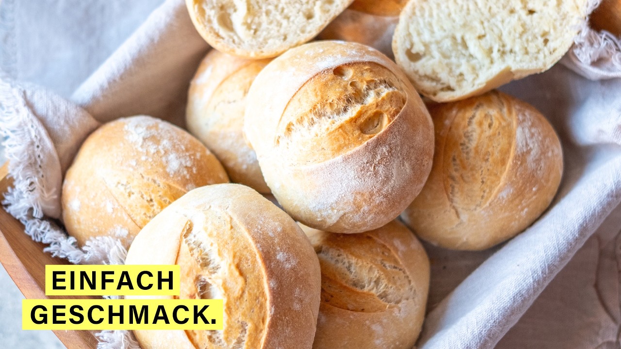 Knusprige Br&ouml;tchen backen wie vom B&auml;cker