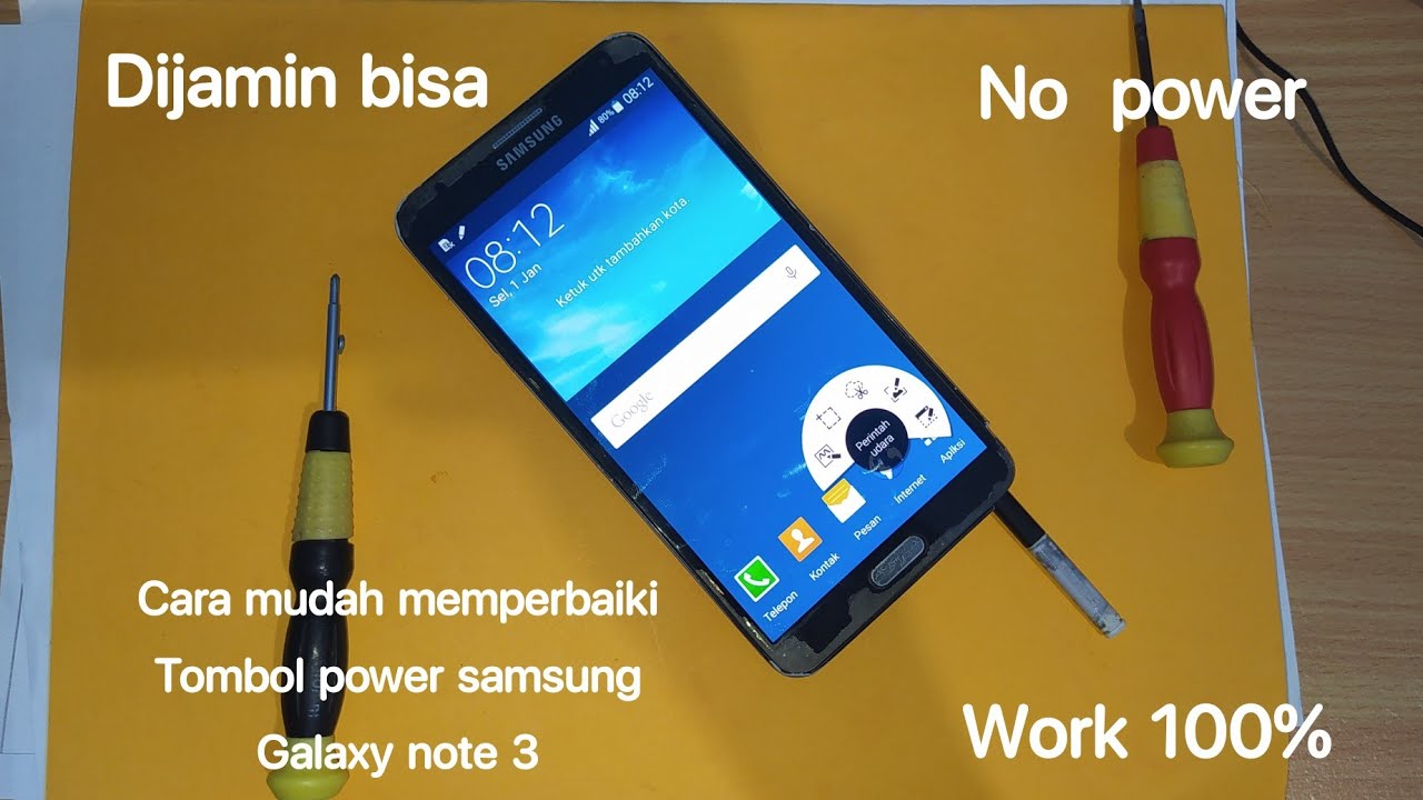 Cara memperbaiki Samsung Galaxy note 3 yang mati total. Penggantian Fleksibel Power Galaxy note 3