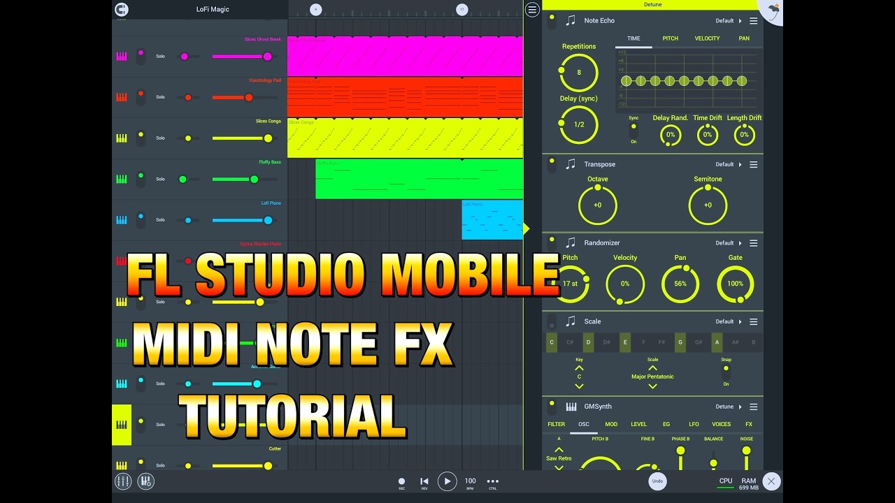 FL Studio Mobile - How To Use The New MIDI Note FX - Full Tutorial With Tips & Tricks - iPad