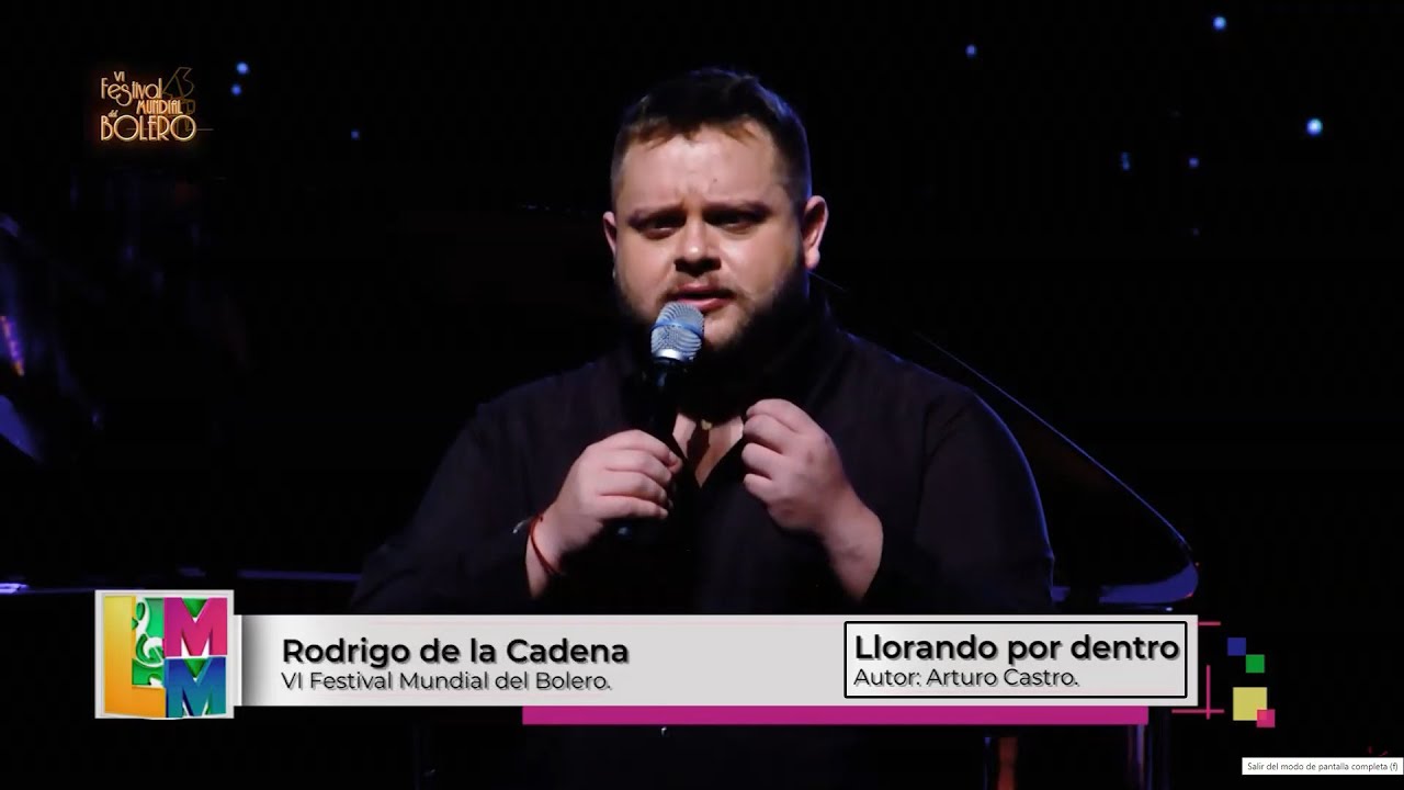 Llorando Por Dentro - Rodrigo de la Cadena - VI Festival Mundial del Bolero 2021