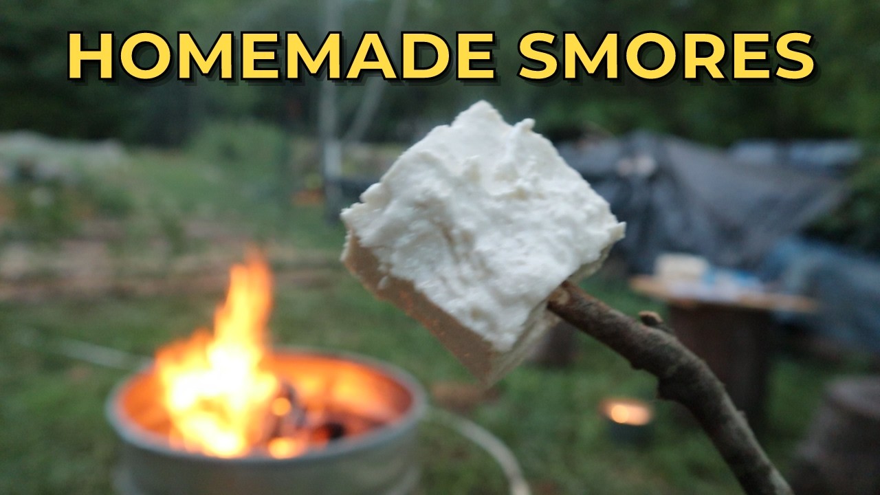 Making Homemade SMORES (& kinda failing) | Homestead Vlog