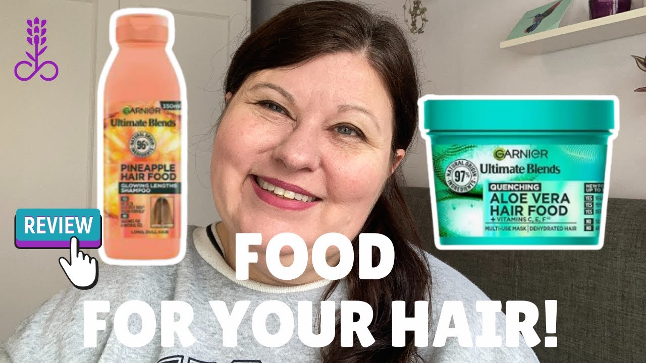 Обзор Garnier Hair Food 🍍🌿 Шампунь с ананасом и маска с алоэ вера для сильно поврежденных волос