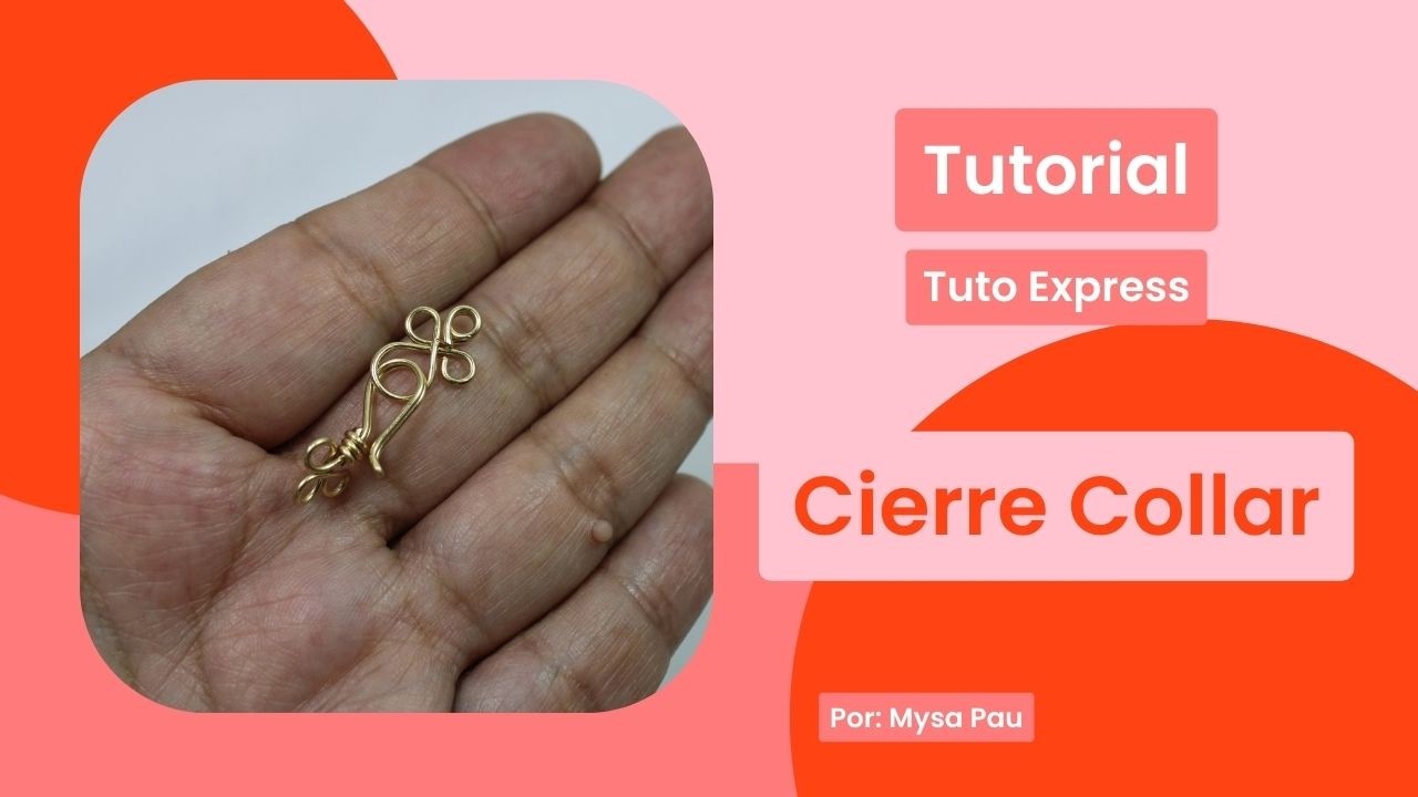 Cómo hacer un cierre para collar en alambrismo en minutos 🔥✨... TUTO EXPRESS... Alambrismo Diy