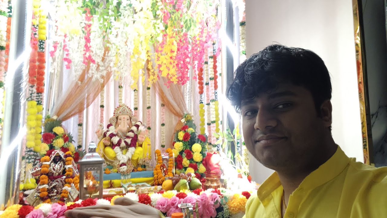 4Th Day Ganpati Puja Vlog 😄 #4thdayganpatipuja