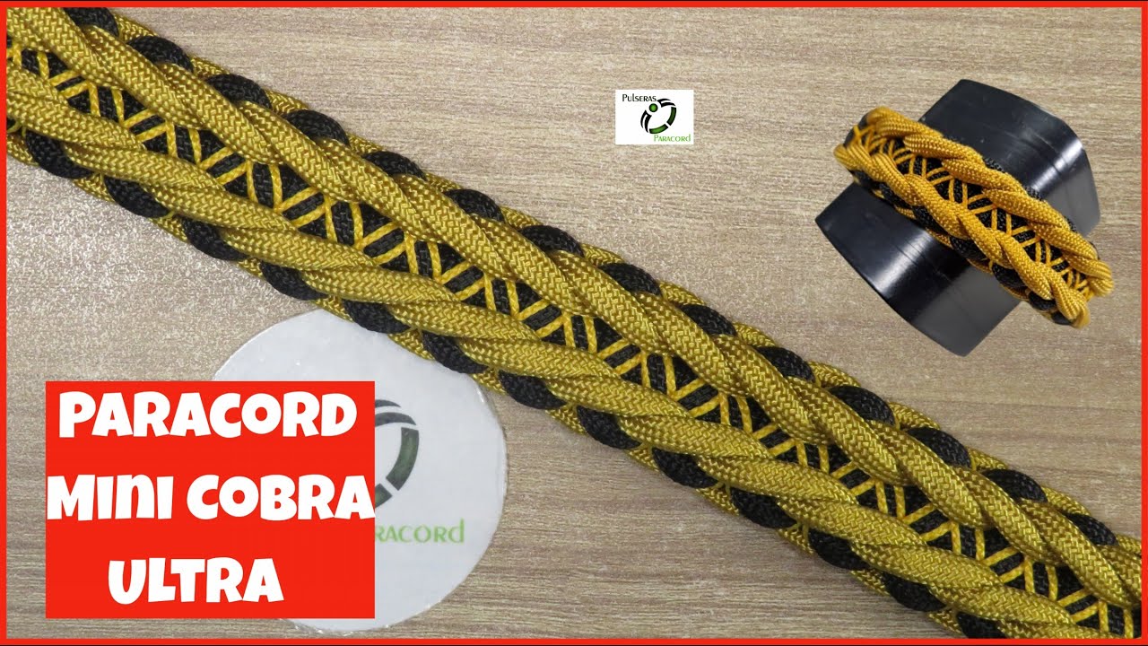 Pulsera Paracord Mini Cobra Ultra 🔥 Pequeña, Potente y Fácil de Hacer