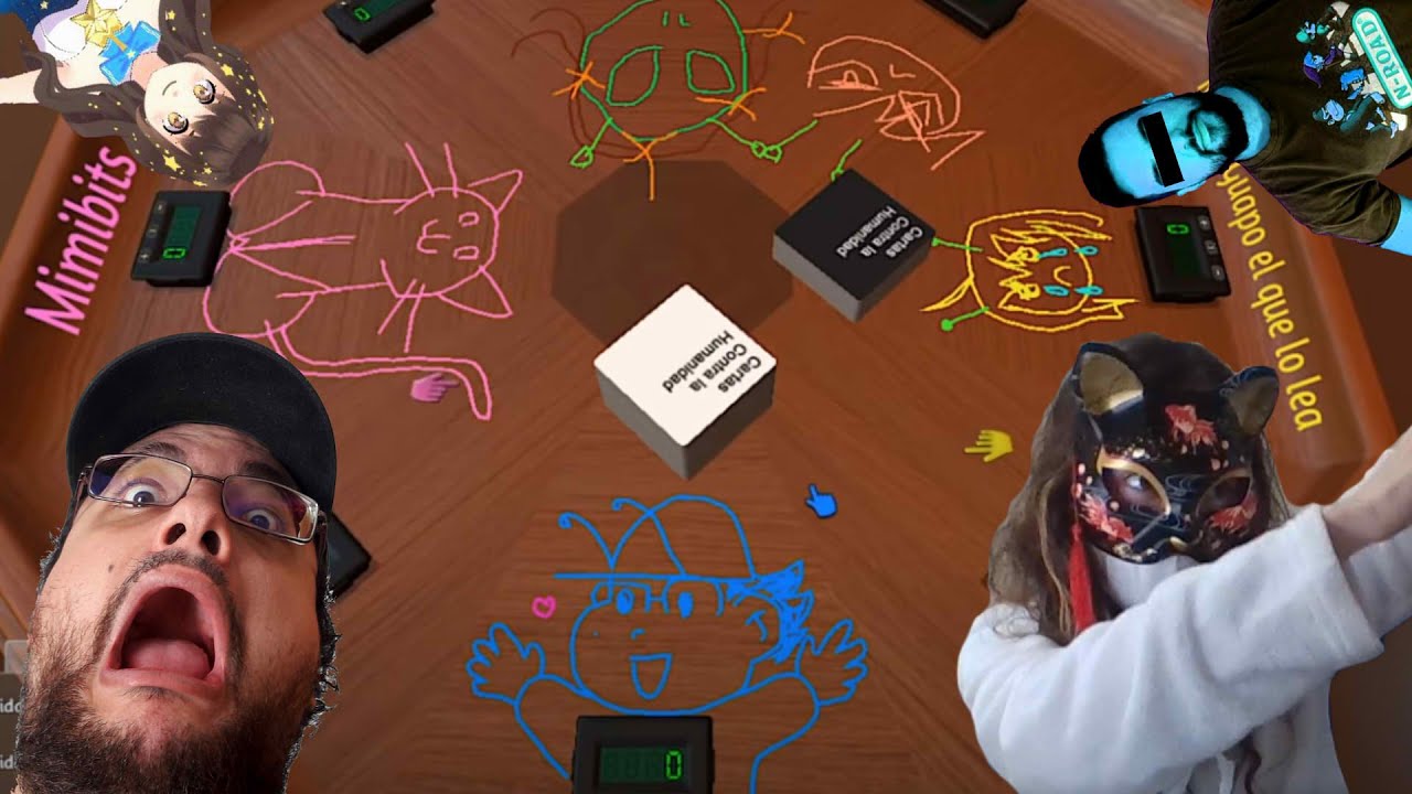 Cartas Contra la Humanidad con Kiara, Rangu, Mimi y... ¿Juan...?