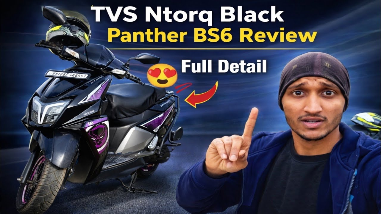 2024 TVS Ntorq 125 Black Panther BS6 Review - Speed Loaded🔥